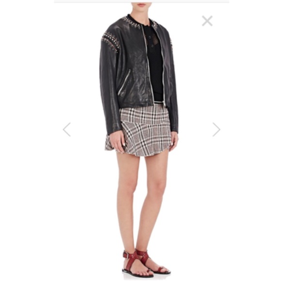 💯Isabel Marant Buddy Embellished Leather Jacket - Picture 3 of 7